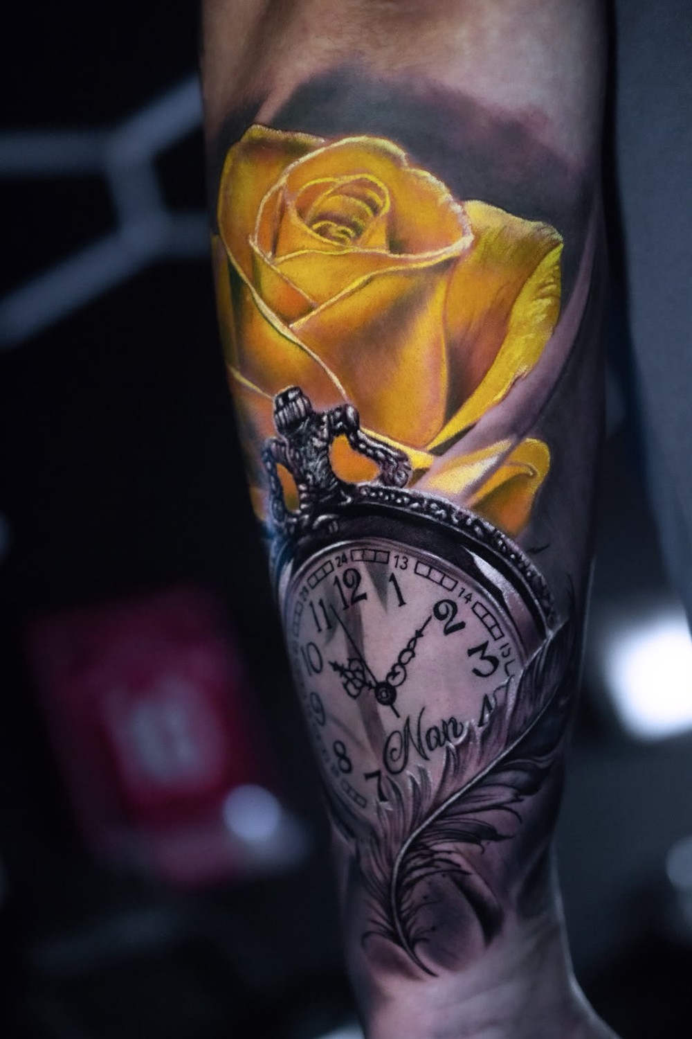 Realism tattoo example — London's Glitch