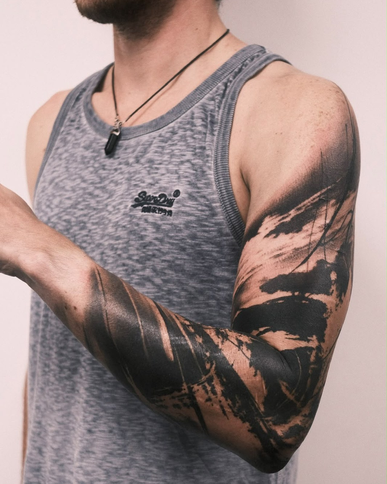 Abstract tattoo example — London's Glitch
